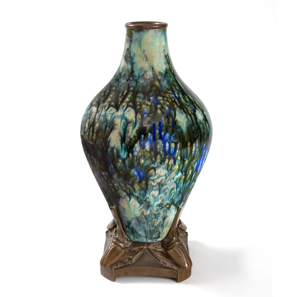 Lucien Gaillard and Alphonse Adolphe Lamarre Ceramic Vase
