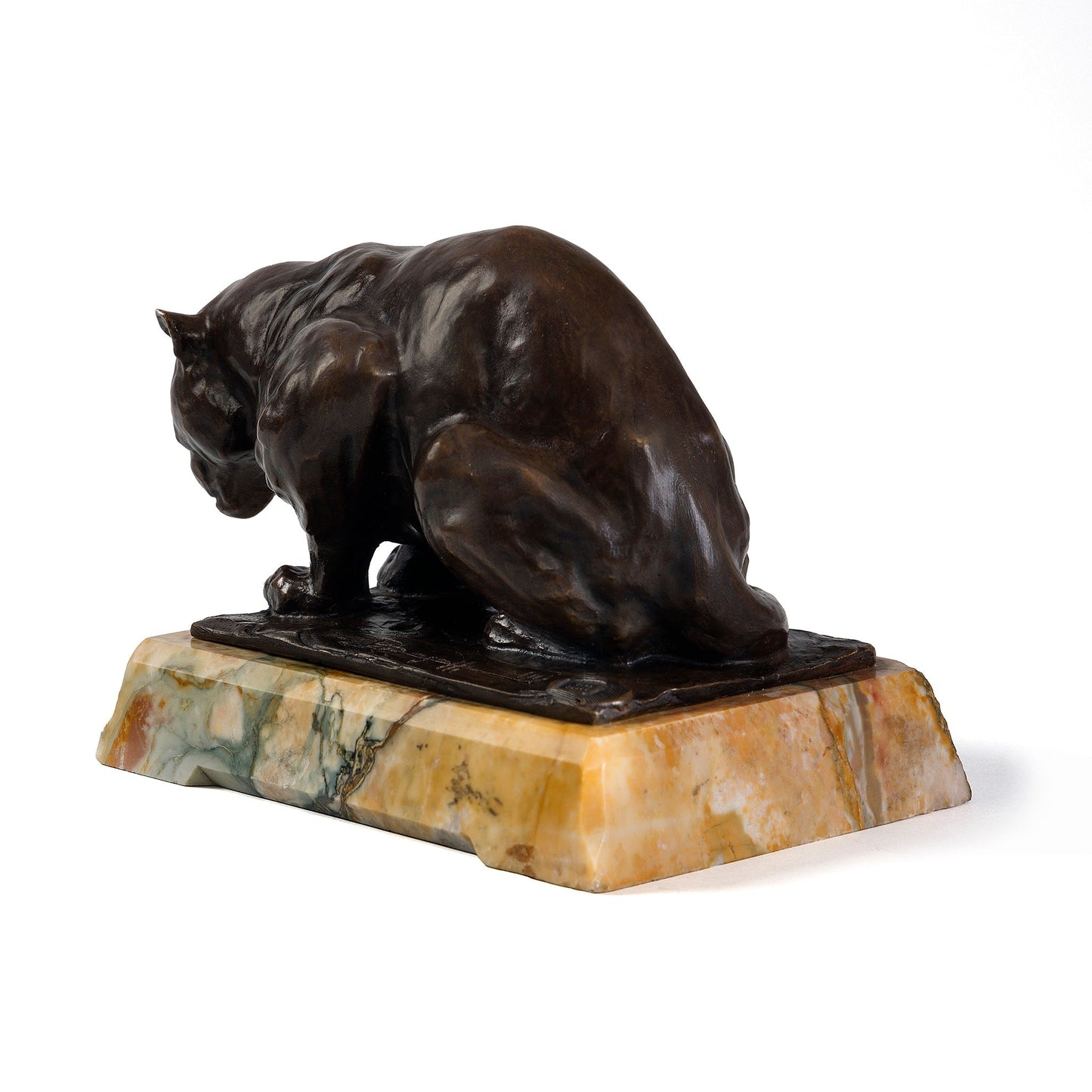 Rembrandt Bugatti "Jaguar Accroupi" Bronze Sculpture