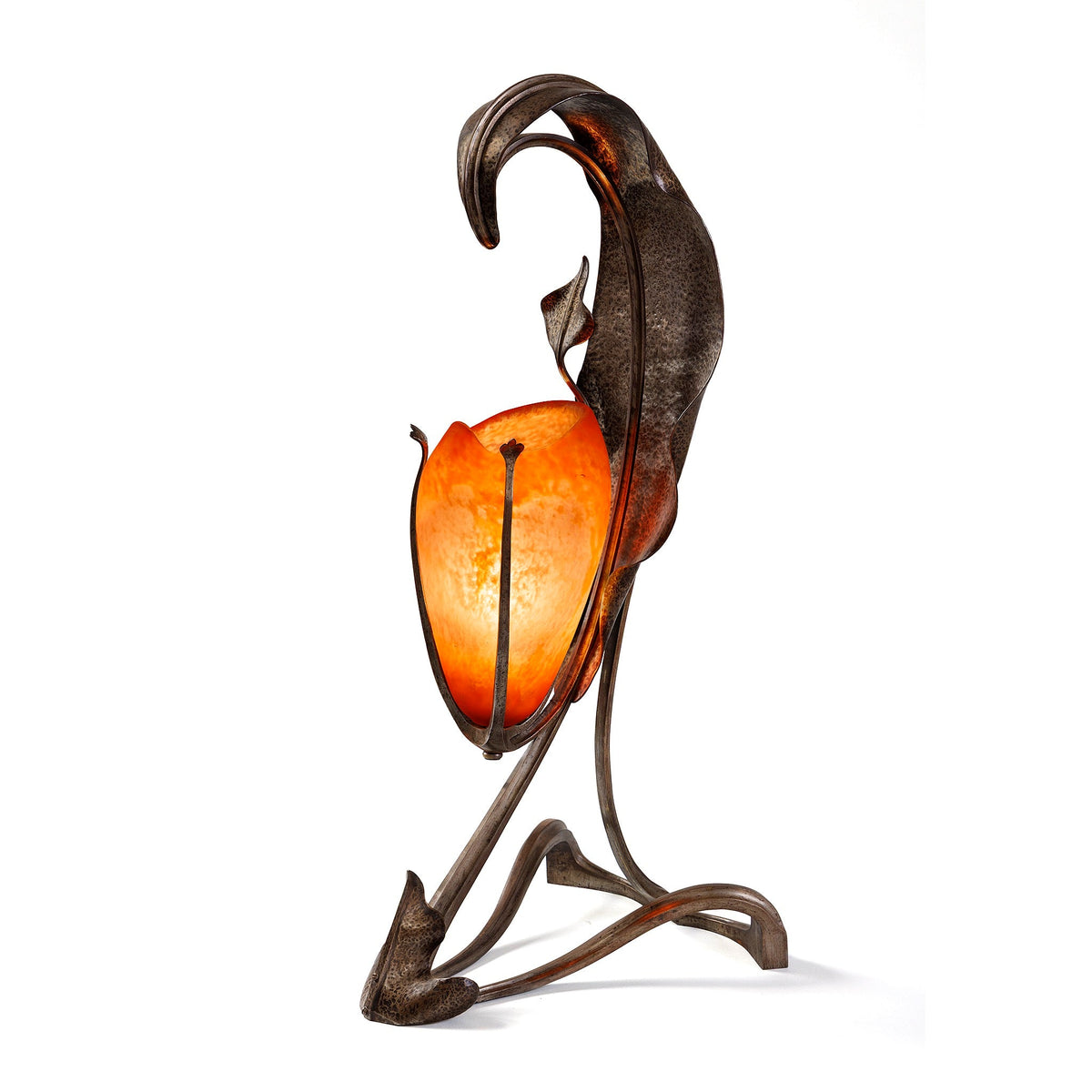 Louis Majorelle & Daum-Nancy "Orchidée" Table Lamp
