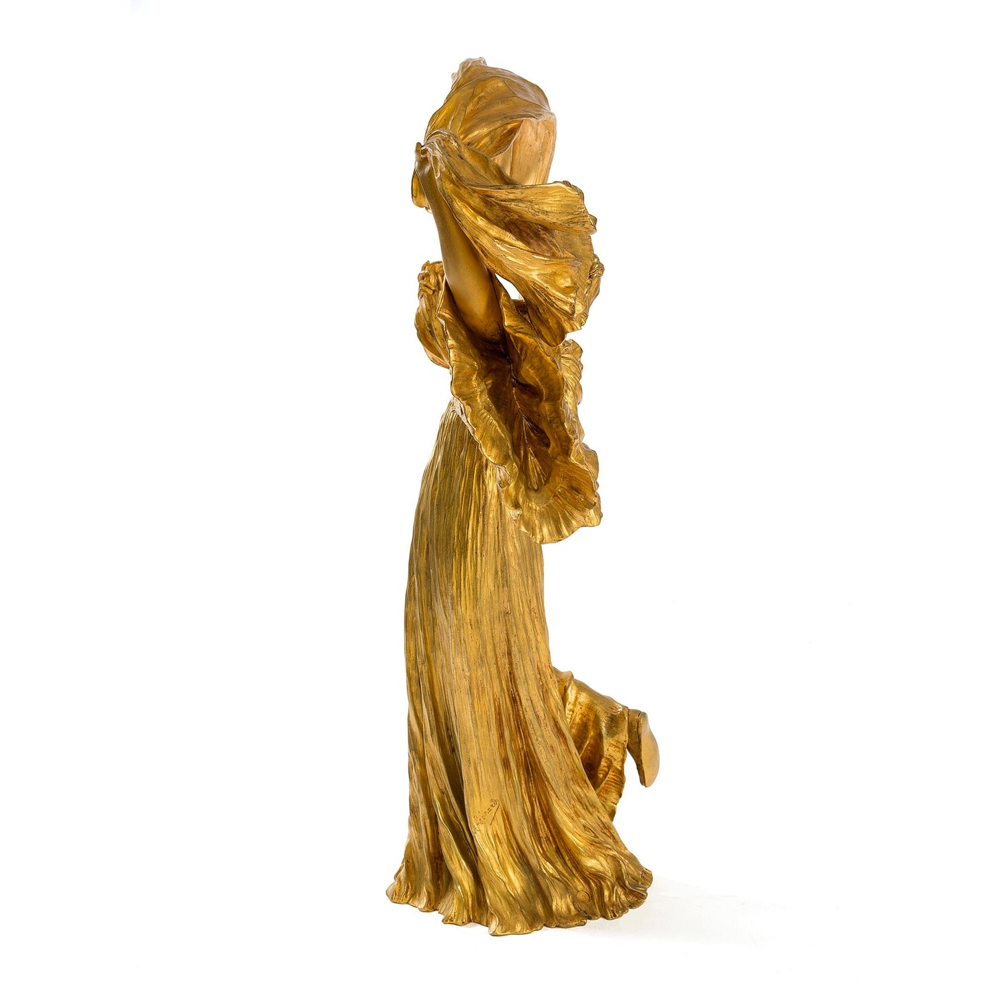 Agathon Léonard Bronze Sculpture, series Jeu de l’echarpe