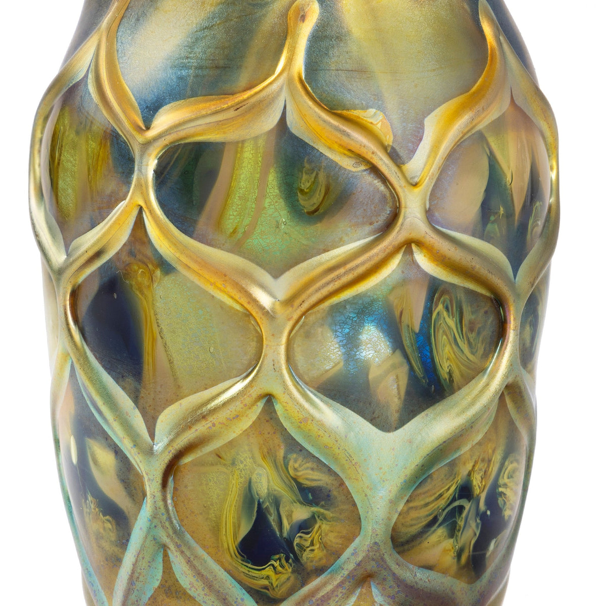 Tiffany Studios New York Decorated Beehive Paperweight Vase