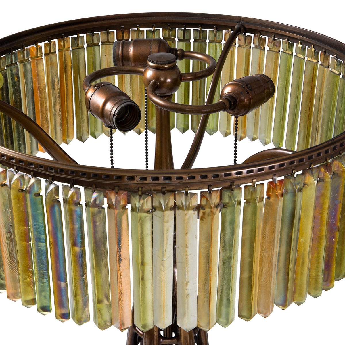 Tiffany Studios New York "Jeweled Prism" Table Lamp