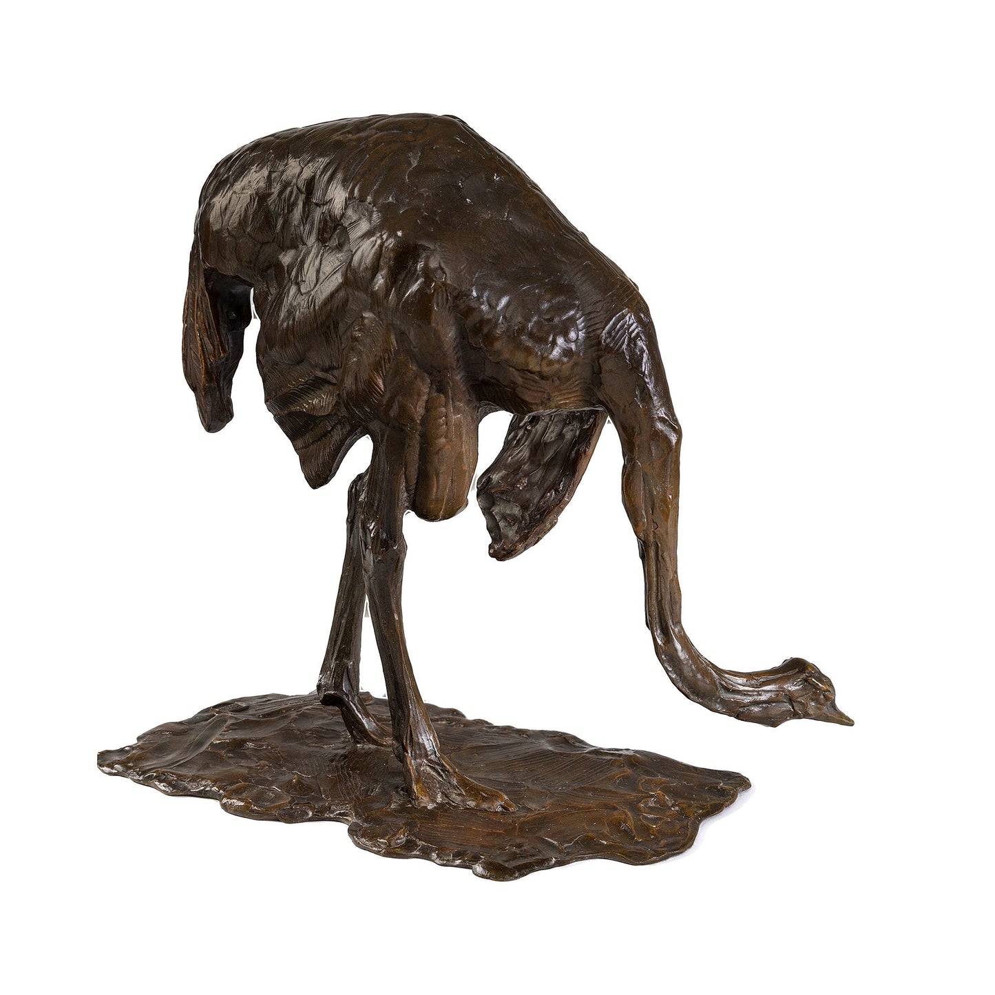 Rembrandt Bugatti "Autruche baissant la tête" Bronze Sculpture