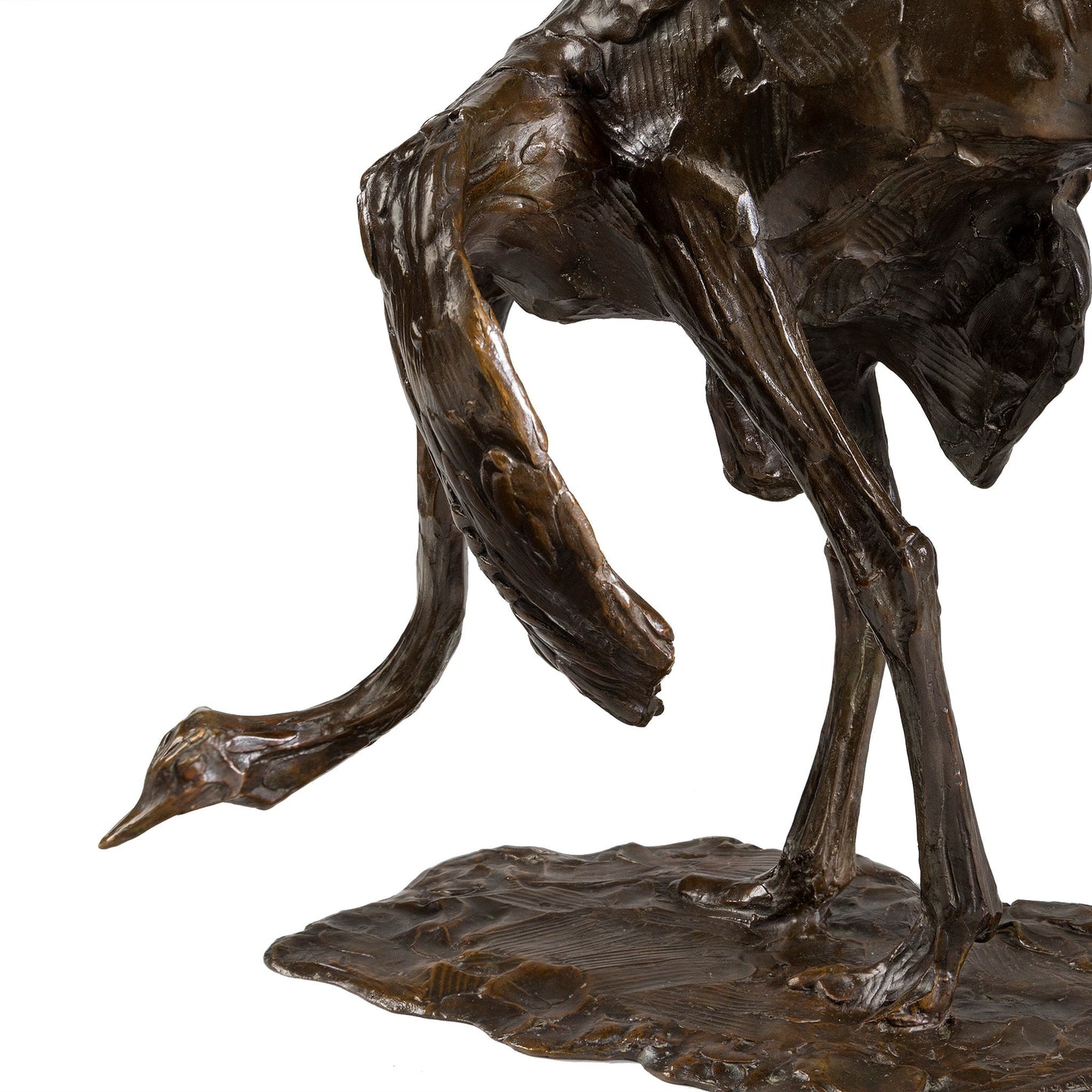 Rembrandt Bugatti "Autruche baissant la tête" Bronze Sculpture