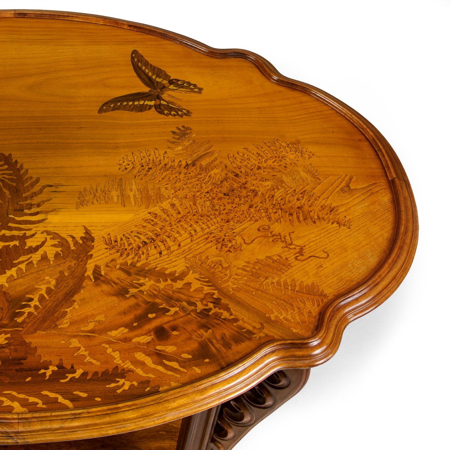Émile Gallé "Table aux fougères" Marquetry Table