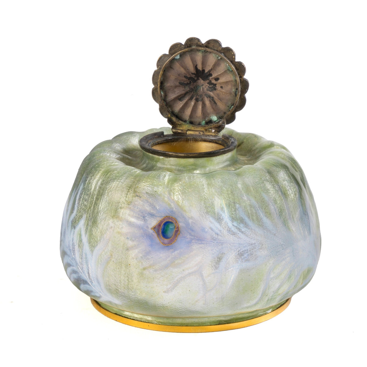 Eugène Feuillâtre "Pavot" Inkwell
