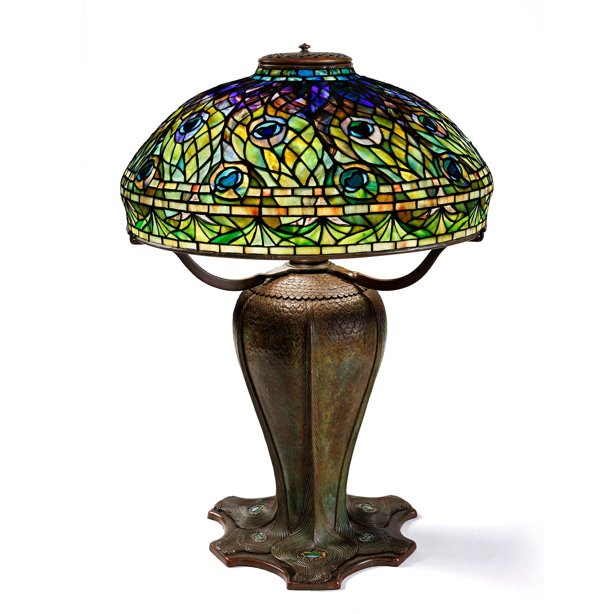 Tiffany Studios New York "Peacock" Table Lamp