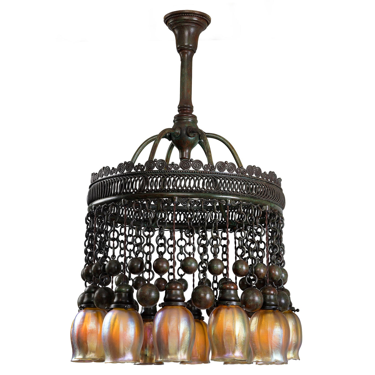 Tiffany Studios New York "Moorish" Chandelier