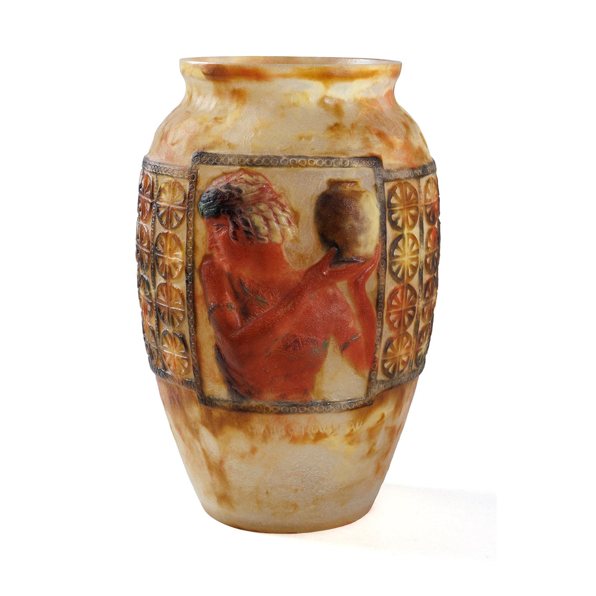 Gabriel Argy-Rousseau "Libations" Pâte de Verre Glass Vase