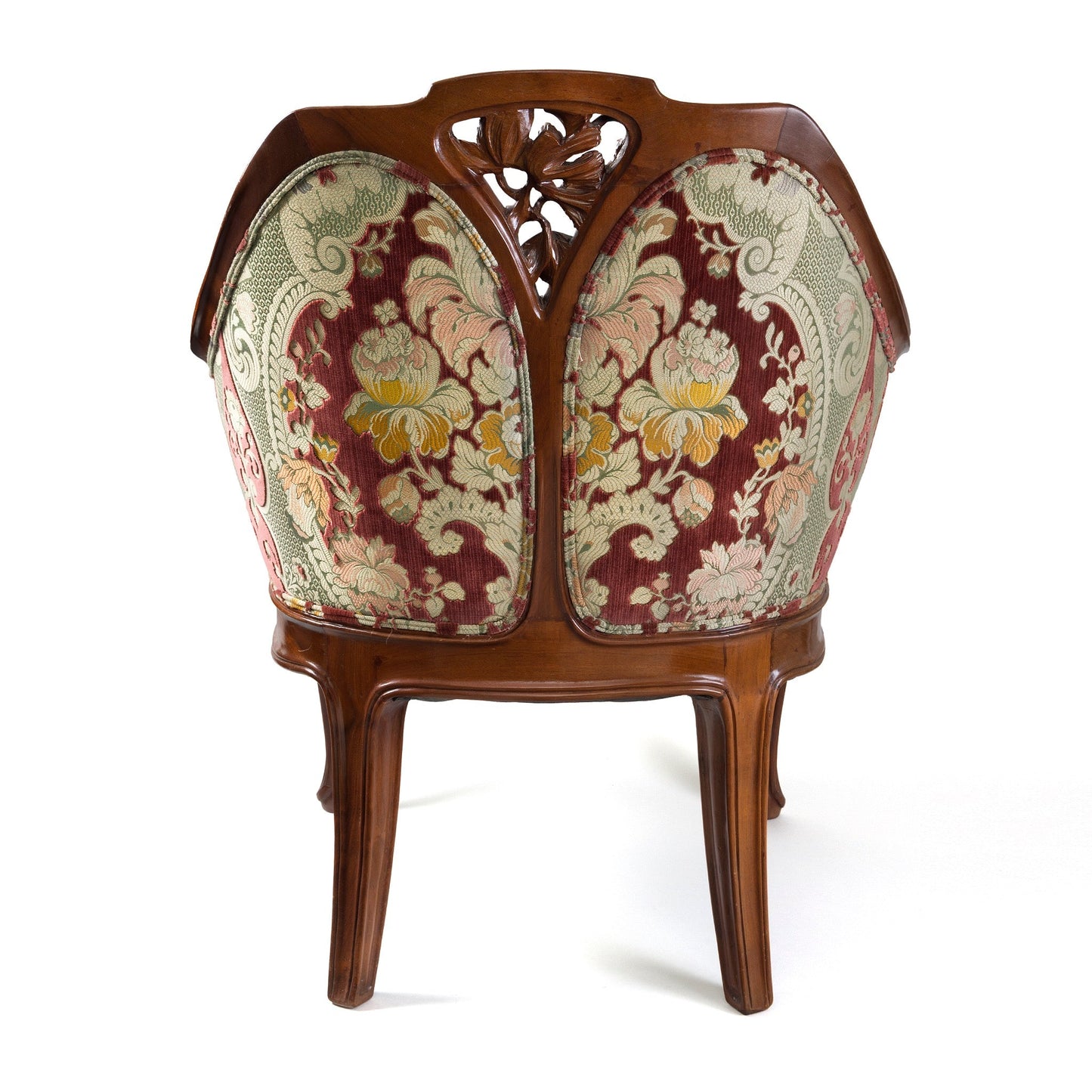 Louis Majorelle "Les Pins" Carved Mahogany Armchair