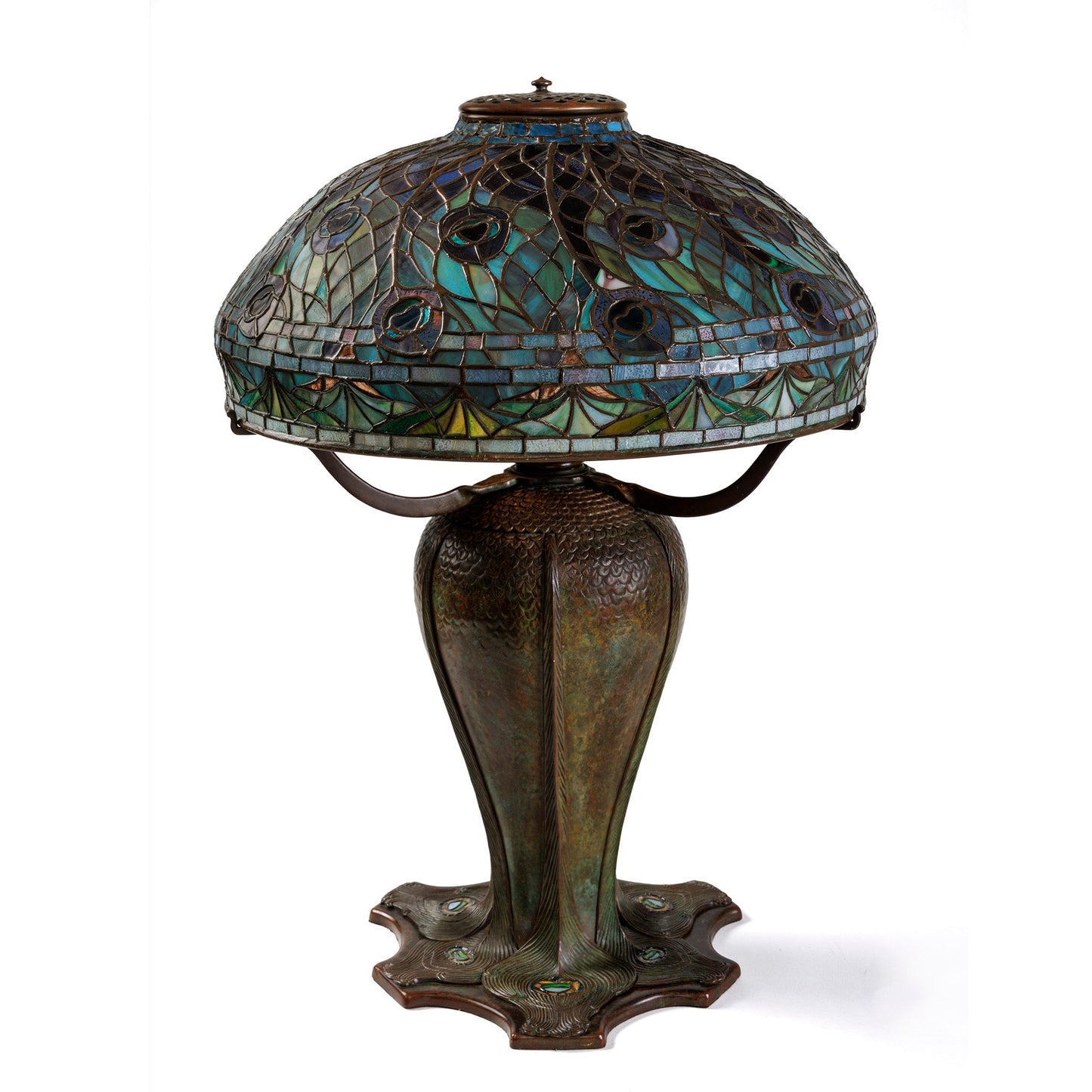 Tiffany Studios New York "Peacock" Table Lamp