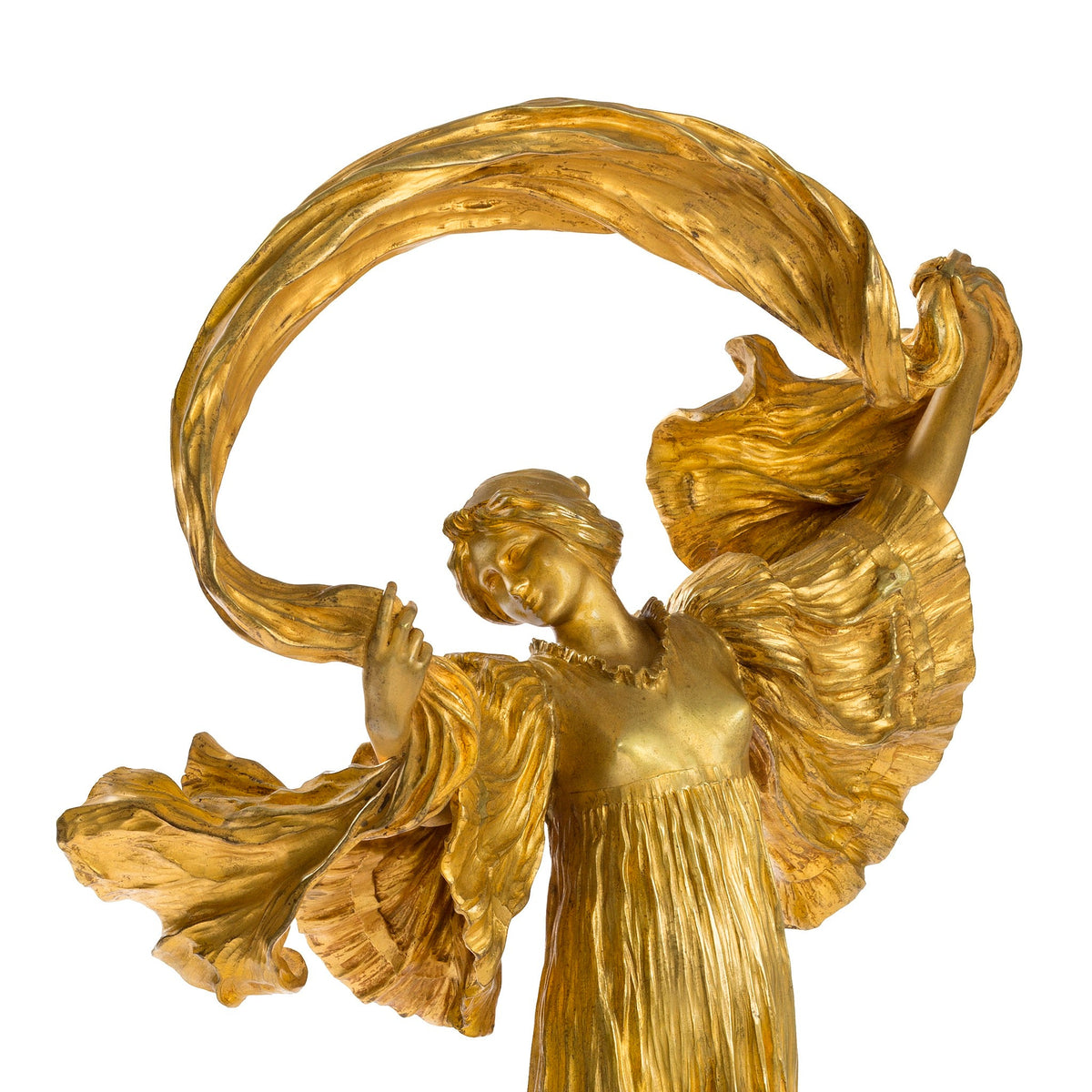 Agathon Léonard Bronze Sculpture, series Jeu de l’echarpe
