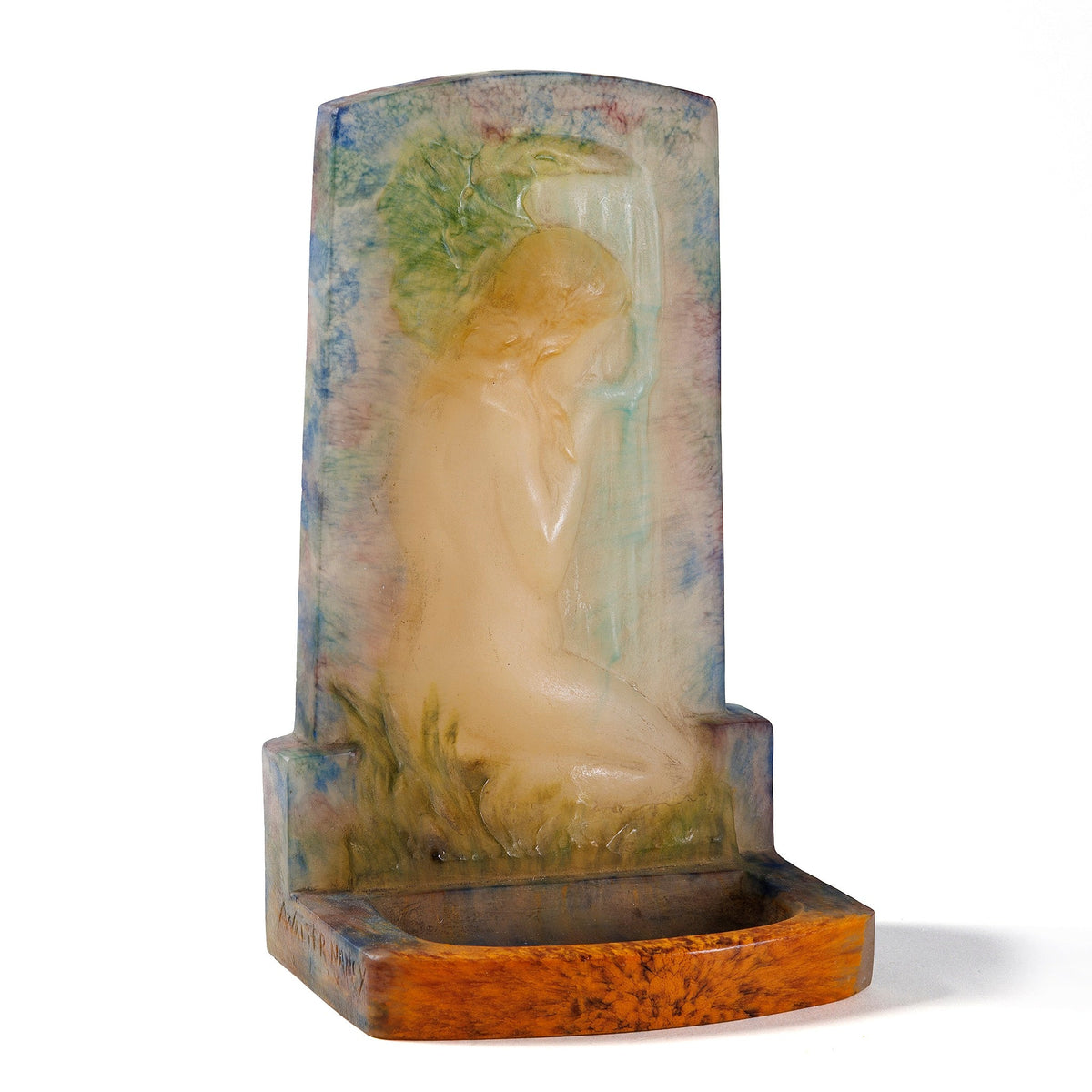 Amalric Walter and Henri Bergé "À la fontaine" Bookend