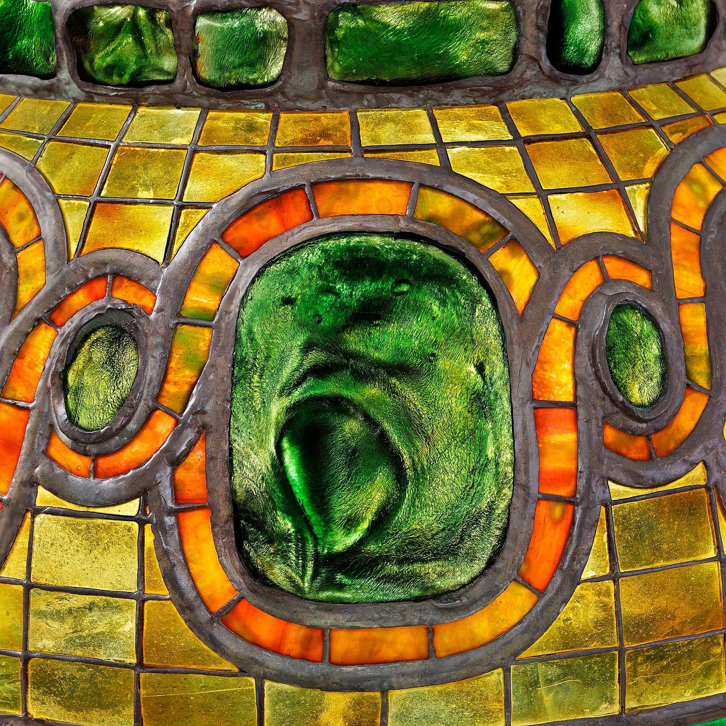 Tiffany Glass & Decorating Company "Moorish Turtleback" Chandelier
