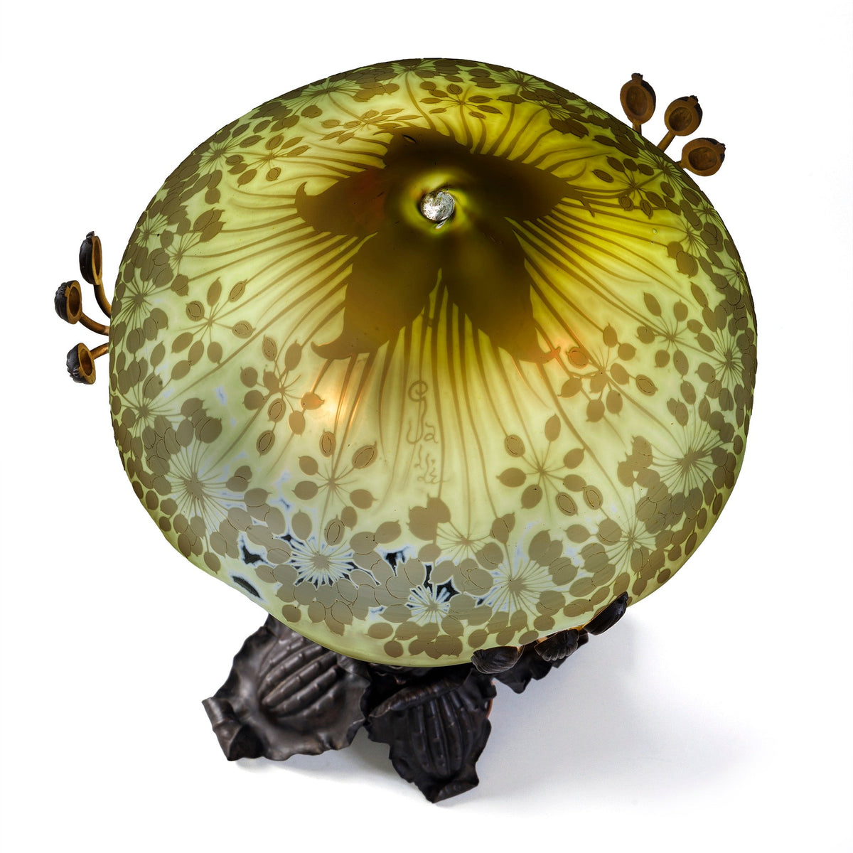 Émile Gallé "Umbel" Table Lamp