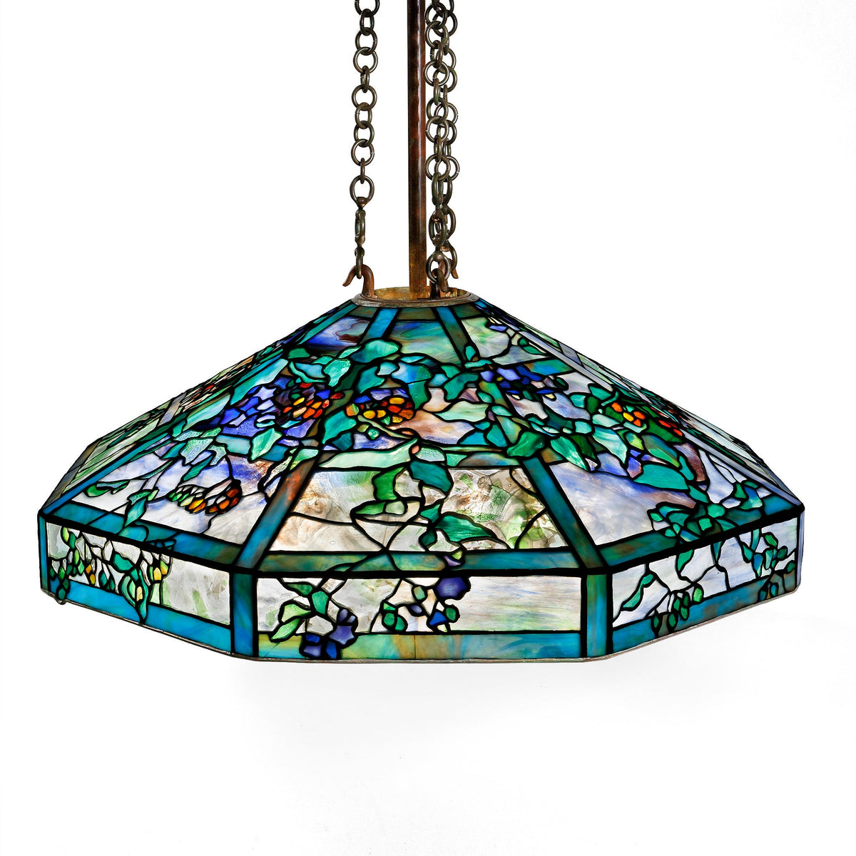 Tiffany Studios New York "October Nightshade" Chandelier