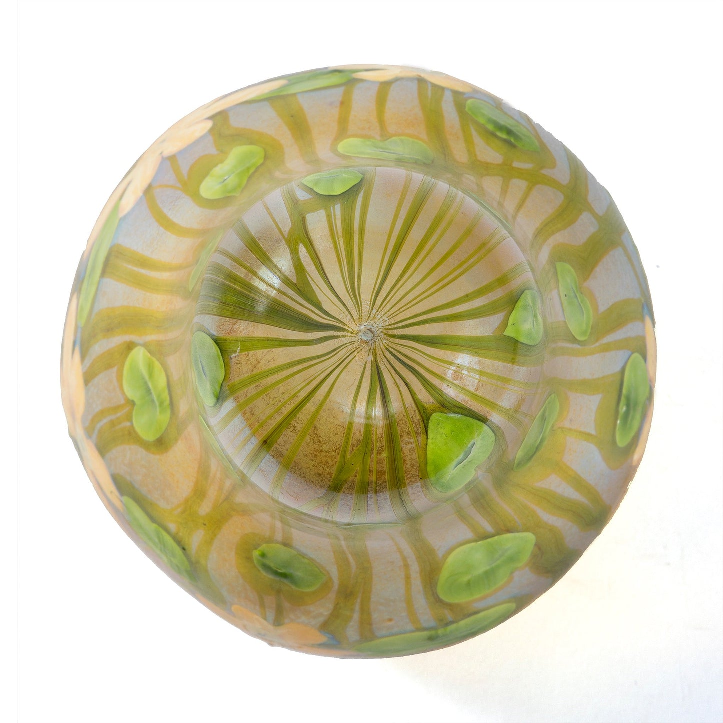 Tiffany Studios New York "Nasturtium" Favrile Stalactite Chandelier