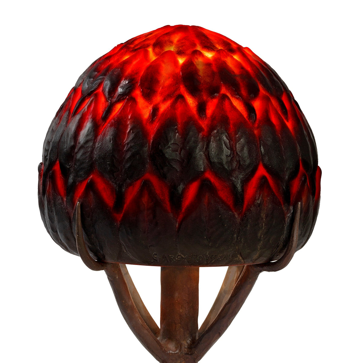 Gabriel Argy-Rousseau "Arbres" Pâte de verre Table Lamp