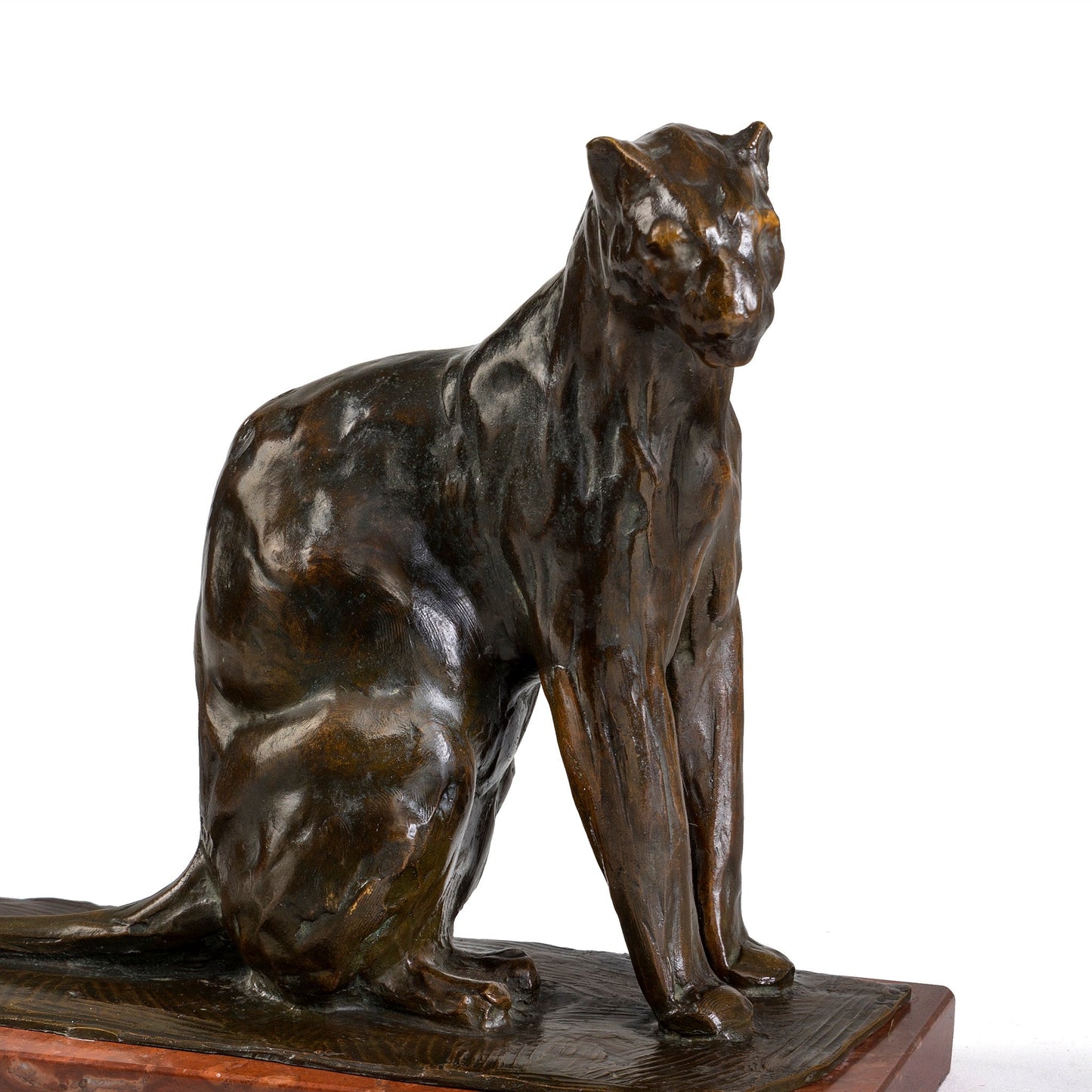 Rembrandt Bugatti "Panthère assise" Bronze Sculpture