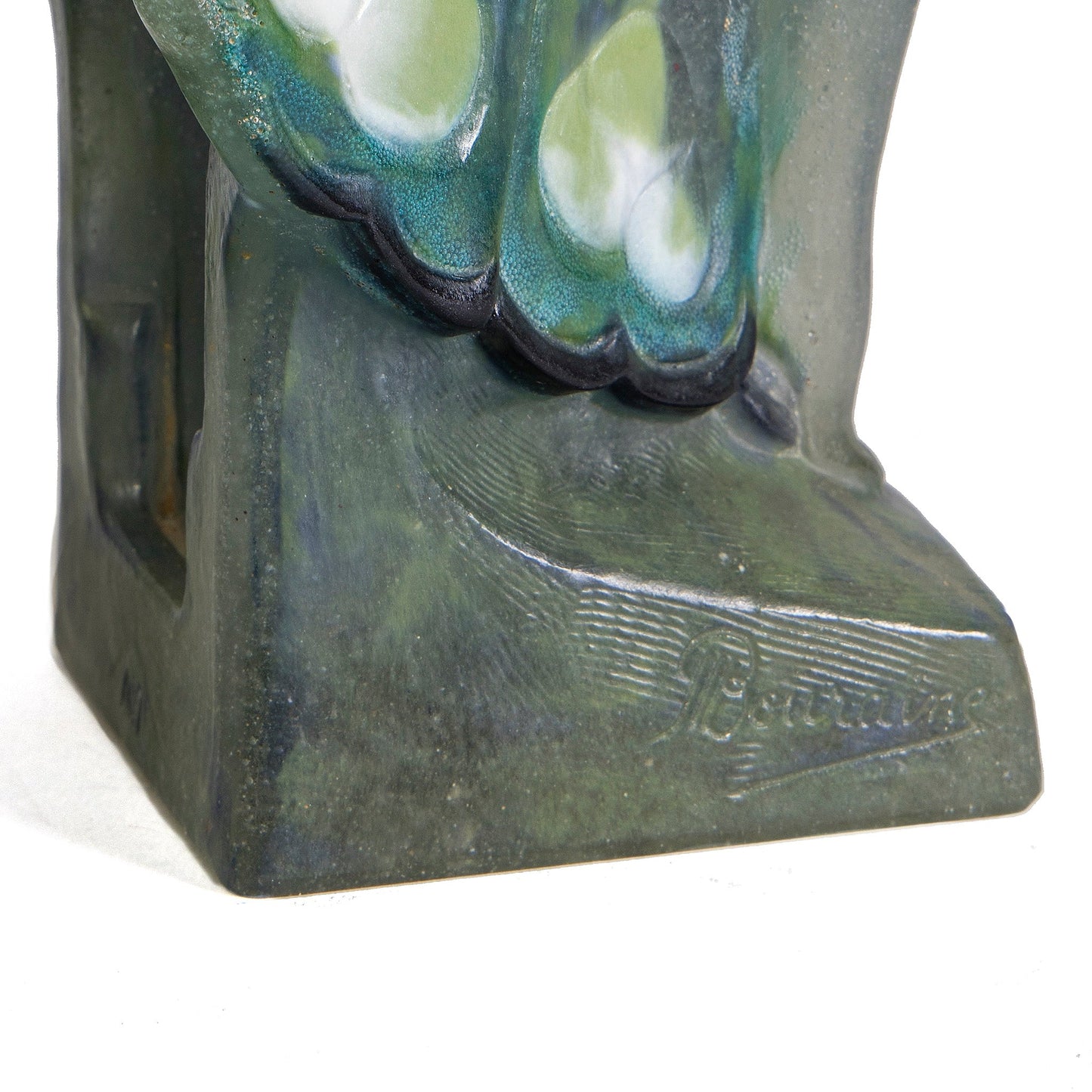 Marcel Bouraine & Gabriel Argy-Rousseau "Femme papillon" Pâte de cristal Figurine