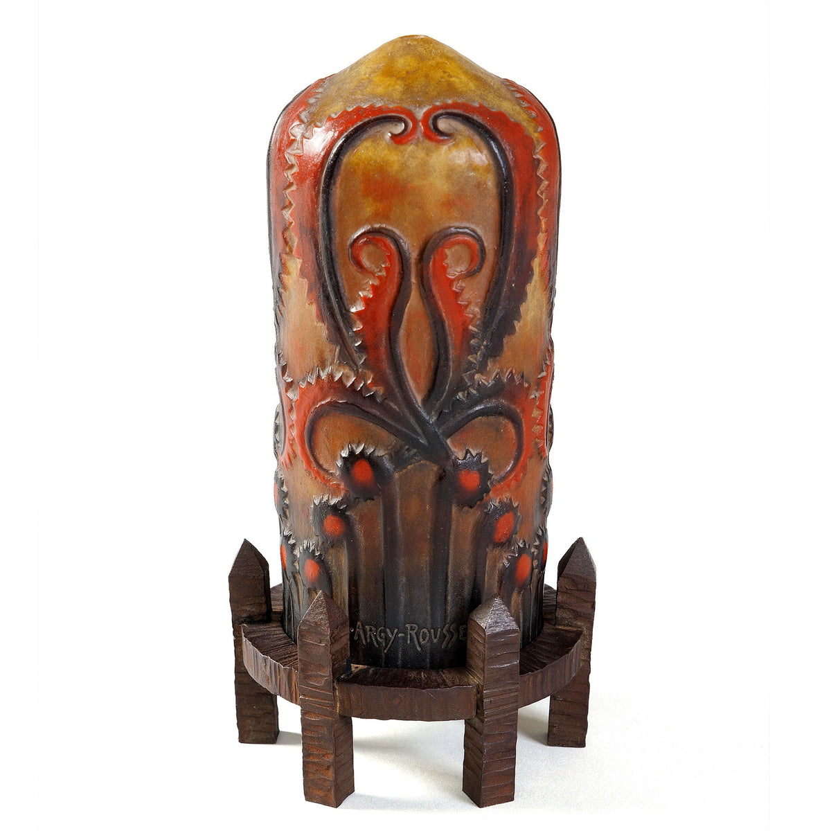 Gabriel Argy-Rousseau Pâte de Verre "Chardon indien" Night Light