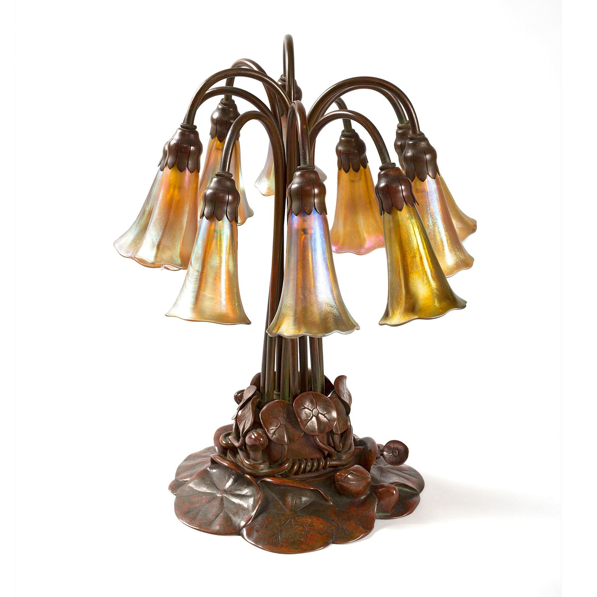 Tiffany Studios New York "Ten Light Lily" Table Lamp