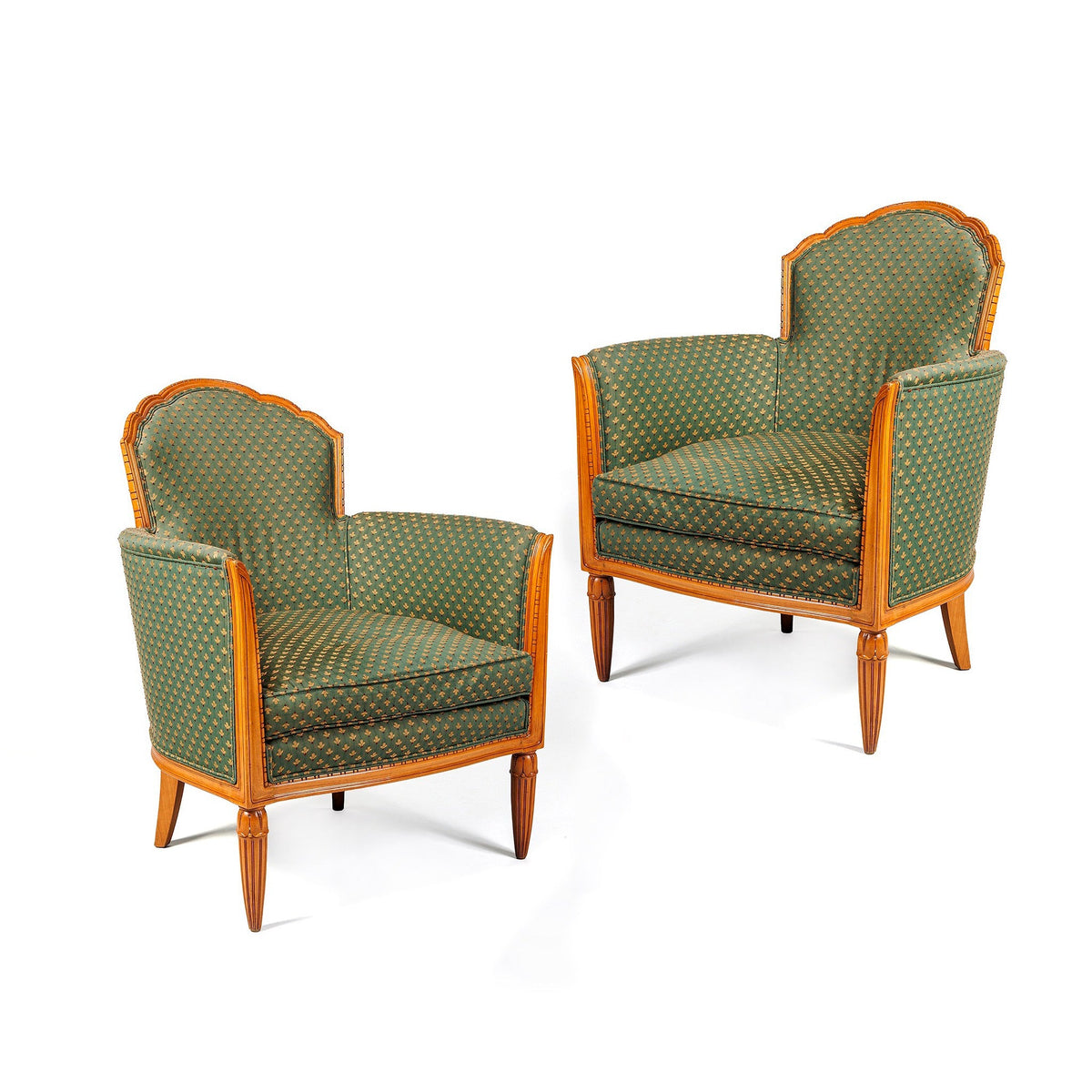 Léon Jallot Pair of Arm Chairs