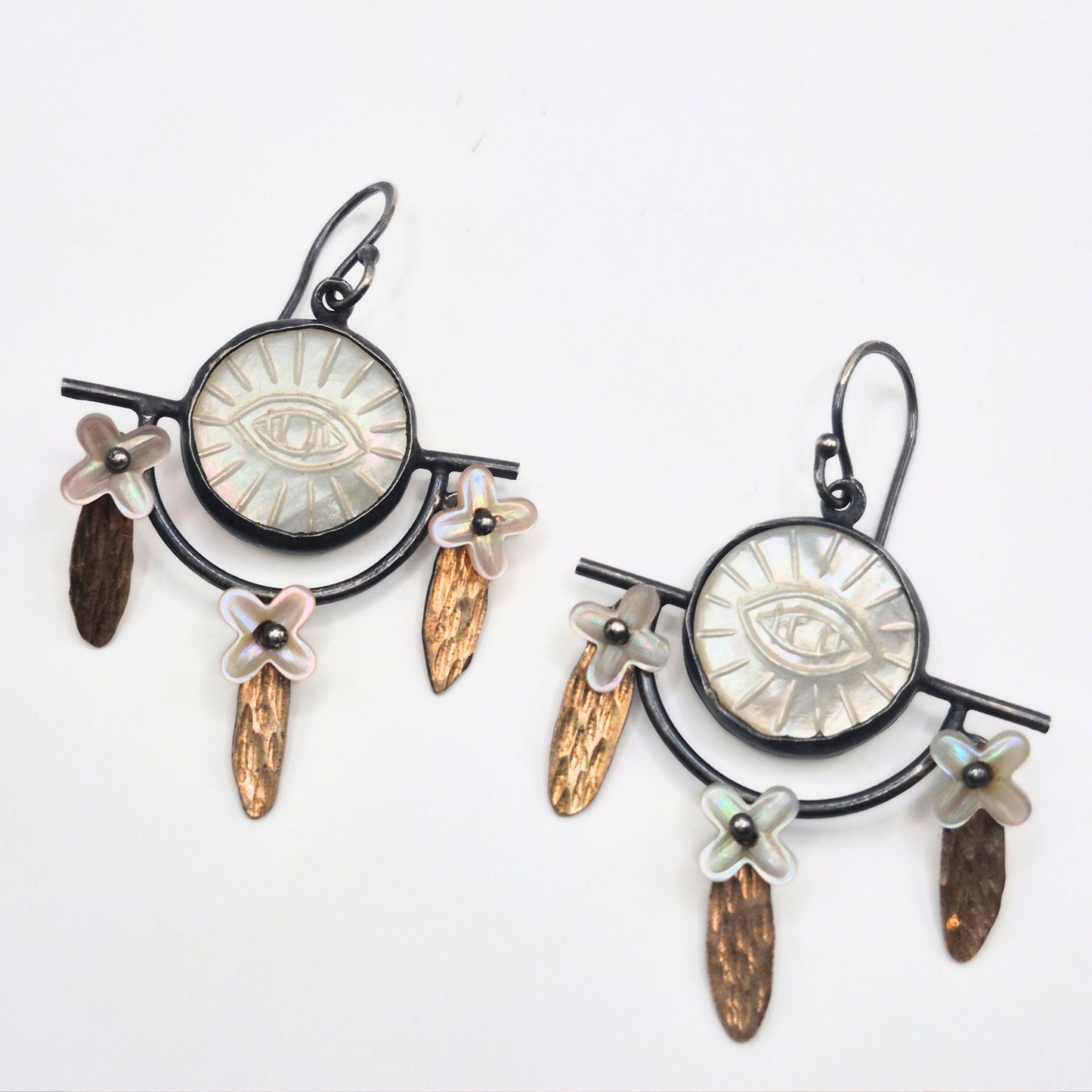 Evil Eye Chandelier Earrings