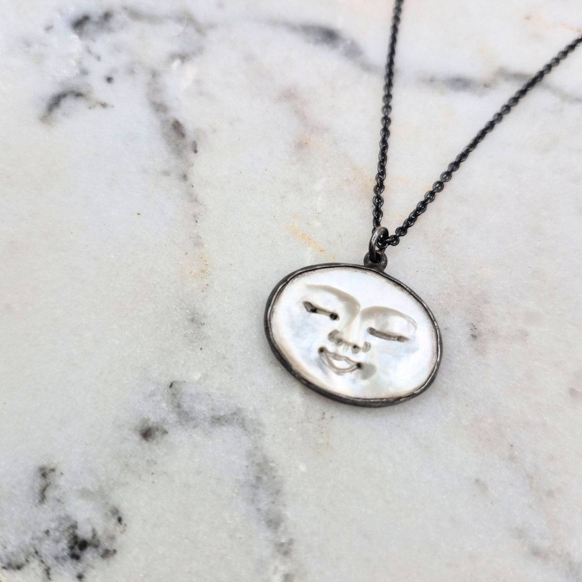 Handmade Peaceful Face Necklace