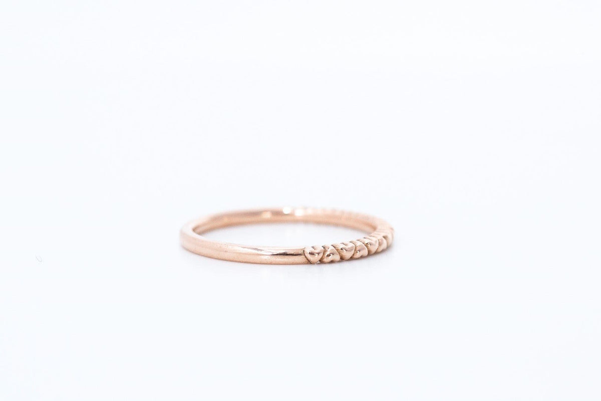Heart eternity wedding ring