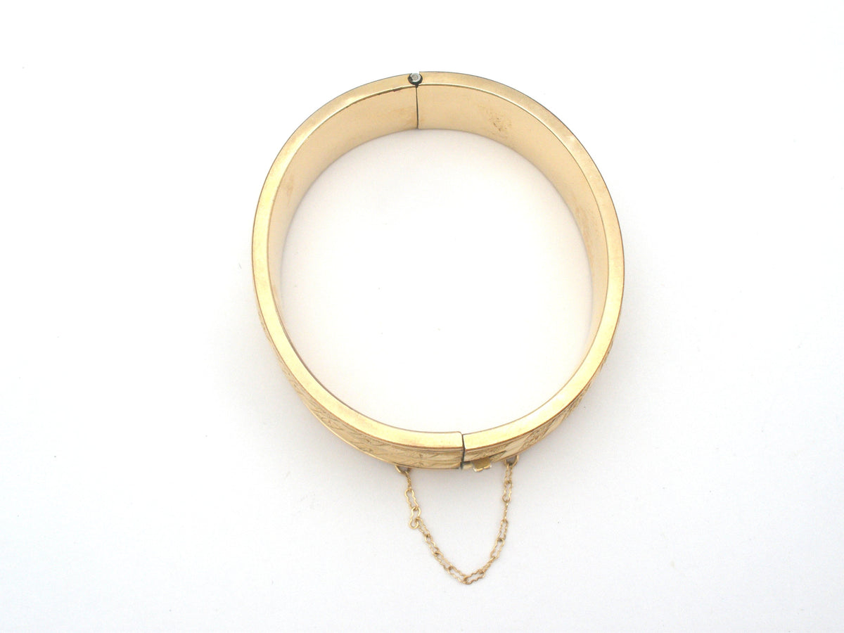 Vintage 10K Gold Filled Bangle Bracelet