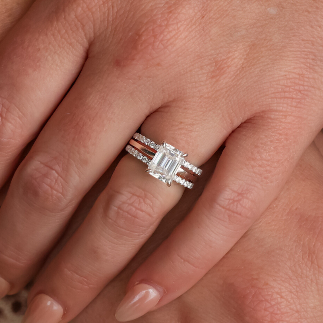 Moissanite Stacker Set for the Volente
