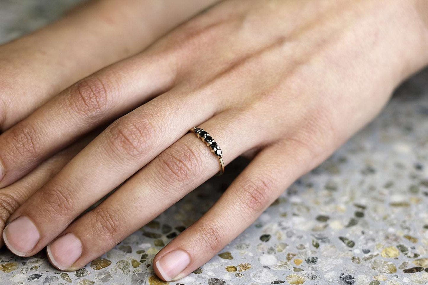 DIAMOND ROW RING