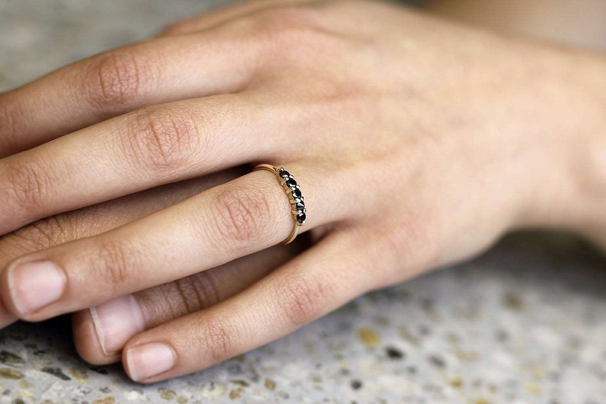 DIAMOND ROW RING