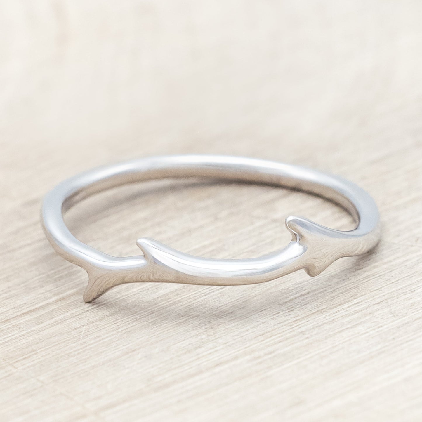 "Artemis" - Round Cut Lab-Grown Alexandrite Engagement Ring With An Antler-Style Band