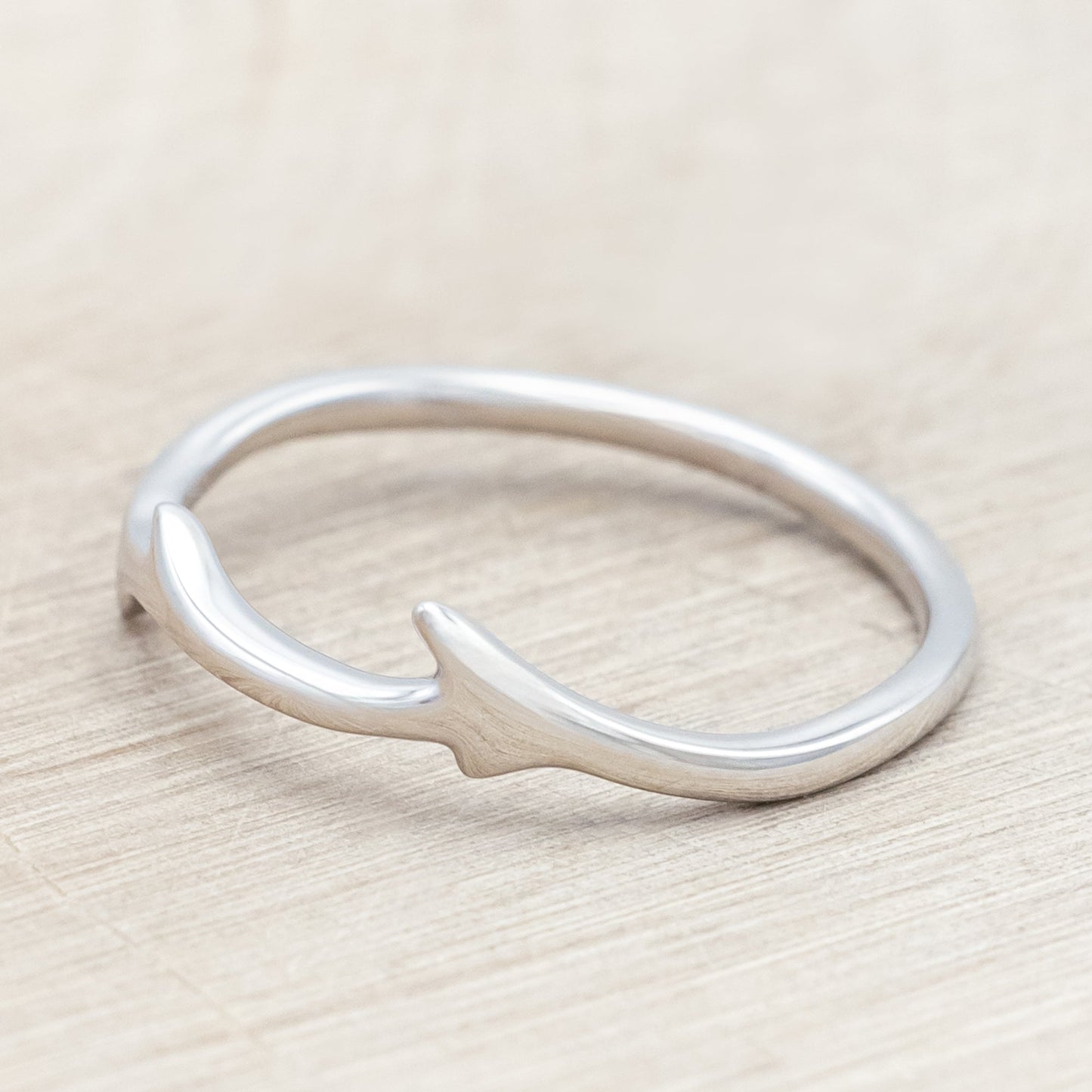 "Artemis" - Round Cut Lab-Grown Alexandrite Engagement Ring With An Antler-Style Band