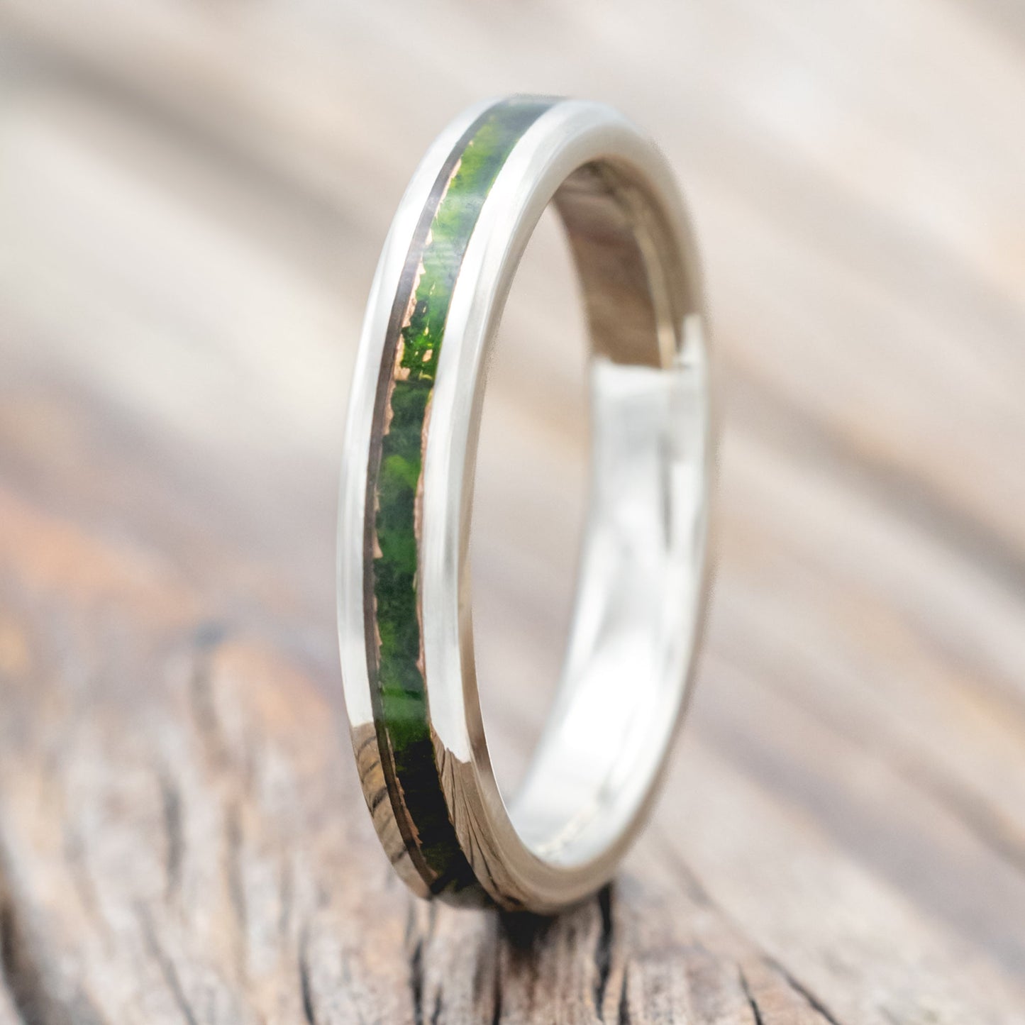 Mossy Patina Copper Inlay
