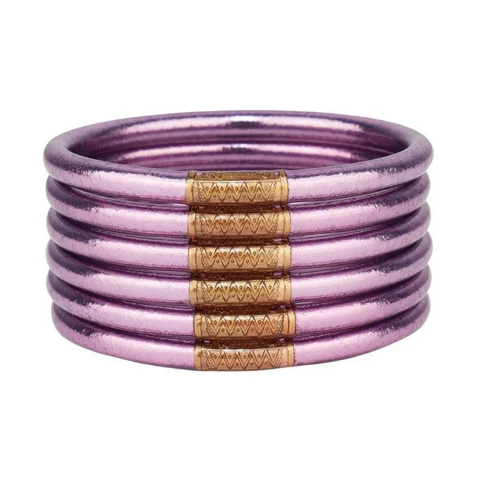 BuDhaGirl All Weather Bangles-Serenity Prayer (Set of 6)