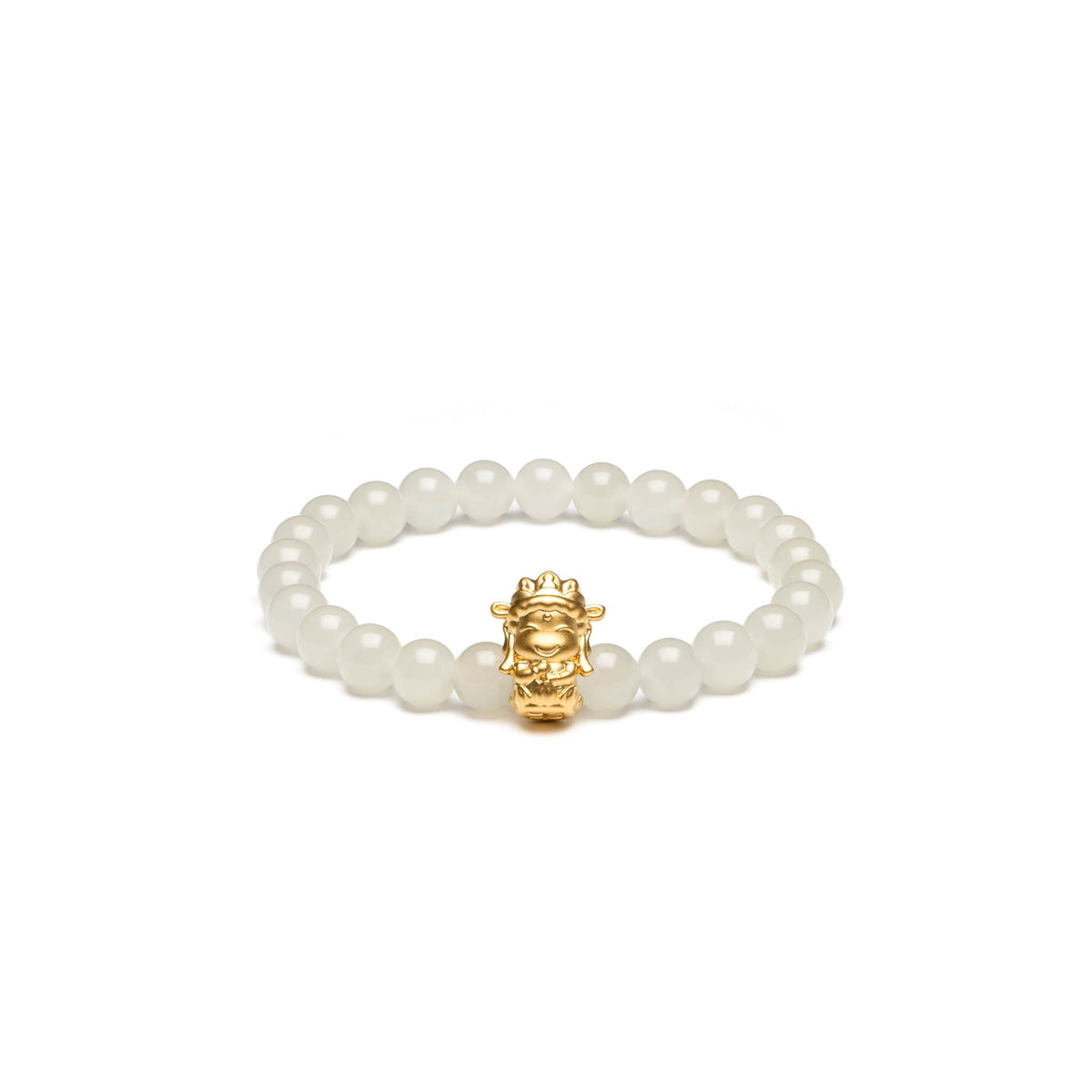 Golden Zodiac Protector Bracelet with 999 Pure Gold Charms