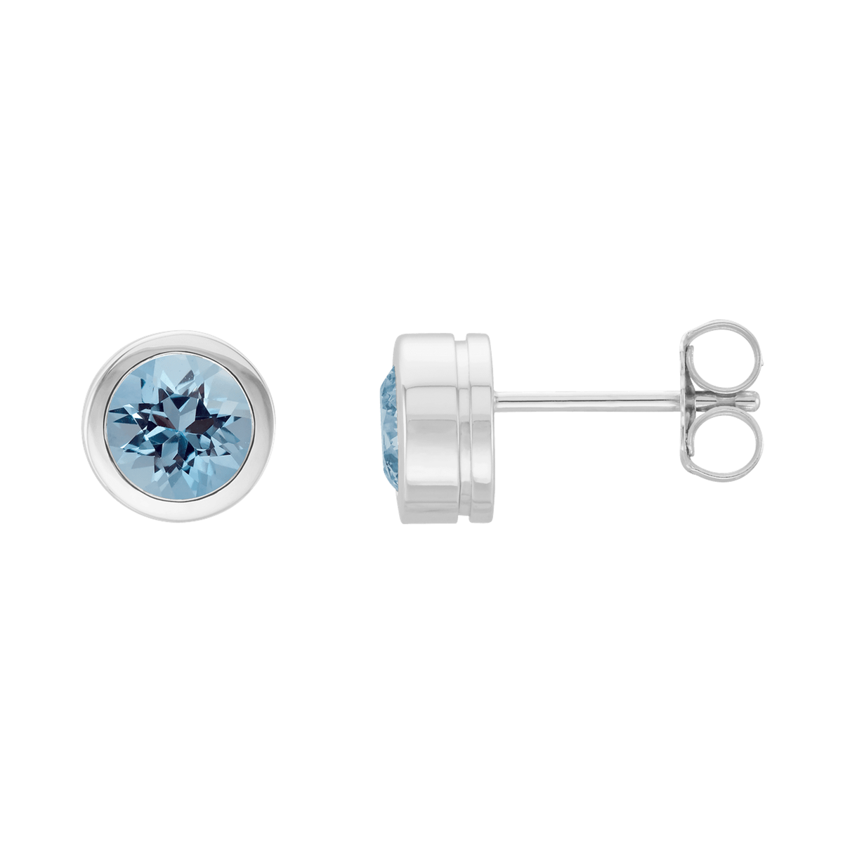 Aquamarine Stud Earrings