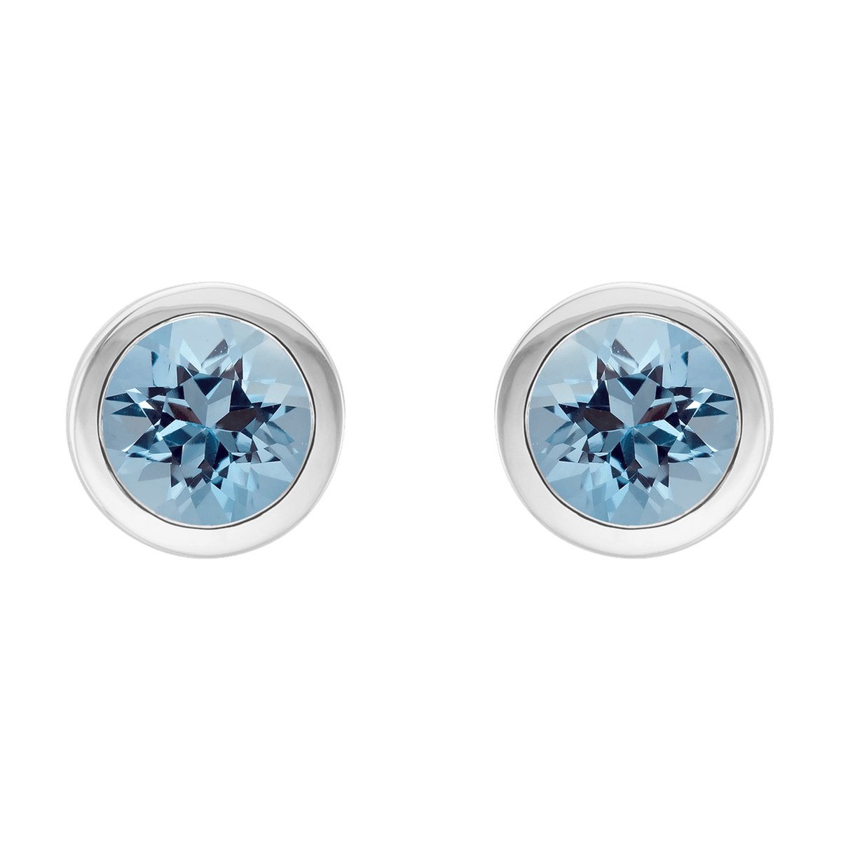 Aquamarine Stud Earrings