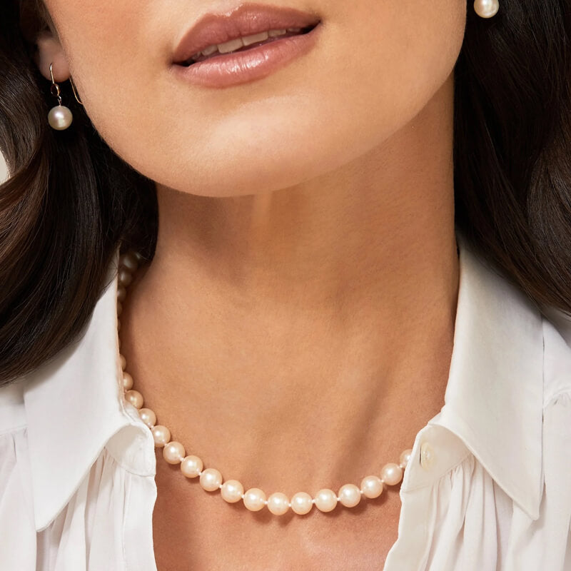 White Cultured Freshwater Pearl Necklace