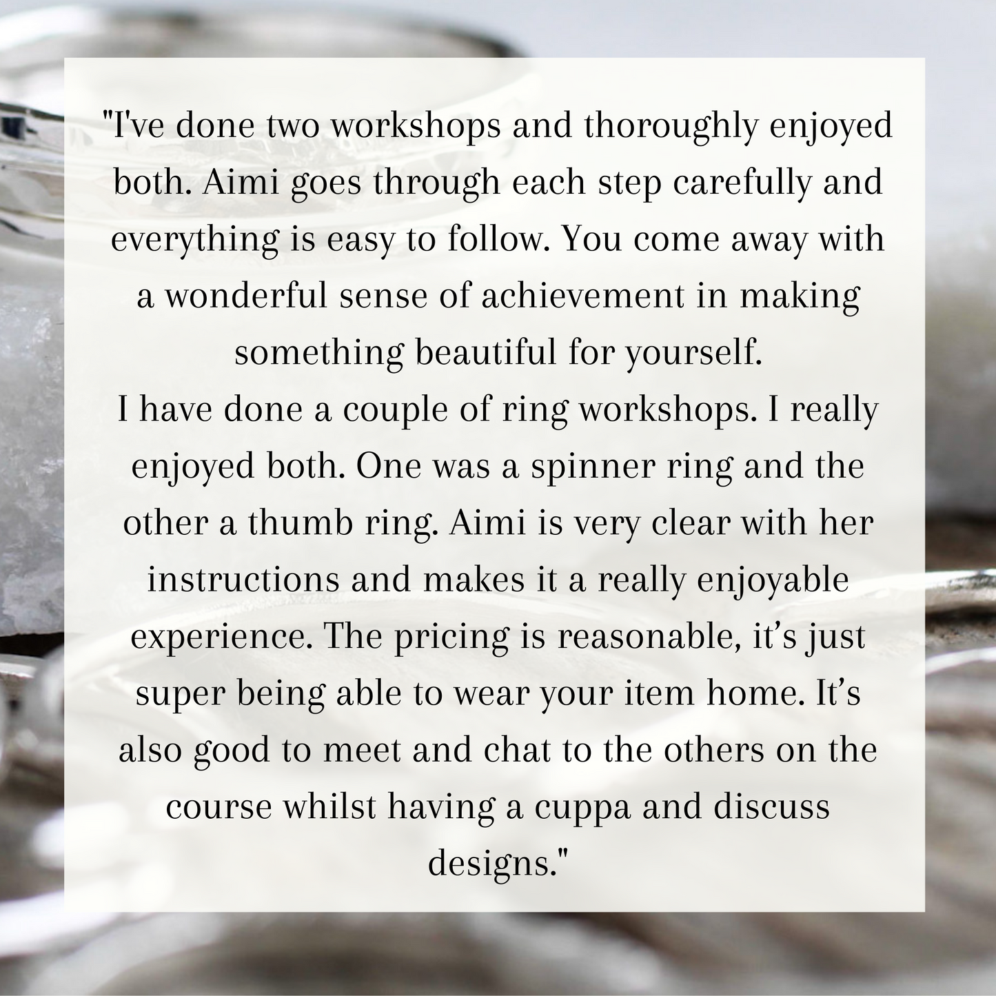 Stacking Bangles Workshop - 7 June 2026 11-1pm
