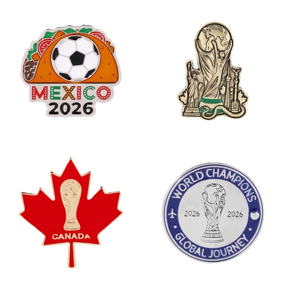 Mexico Taco Football Enamel Pin - Official Style FIFA World Cup 2026 Sports Souvenir & Lapel Badge