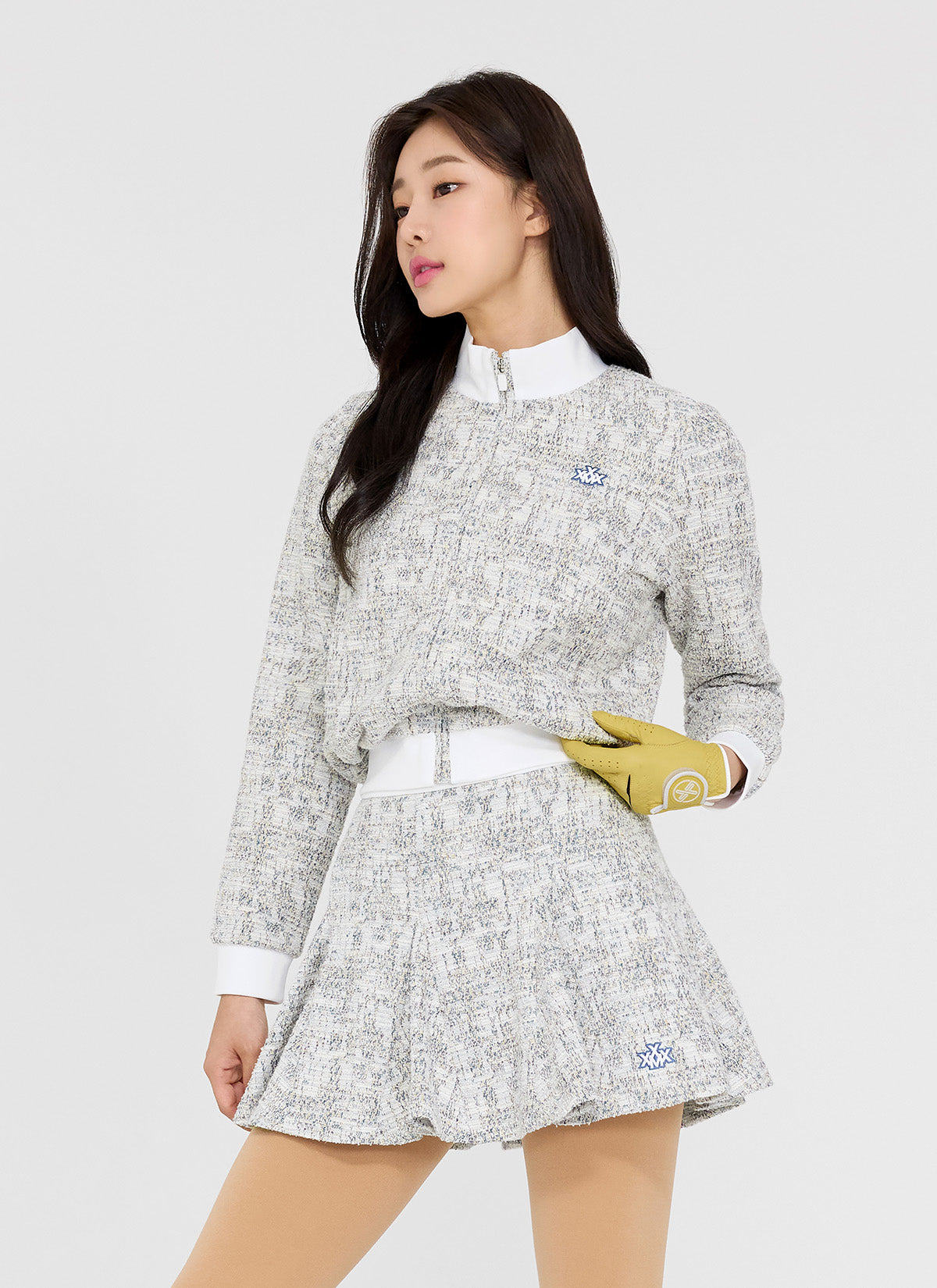 Tweed Zip-Up Jacket