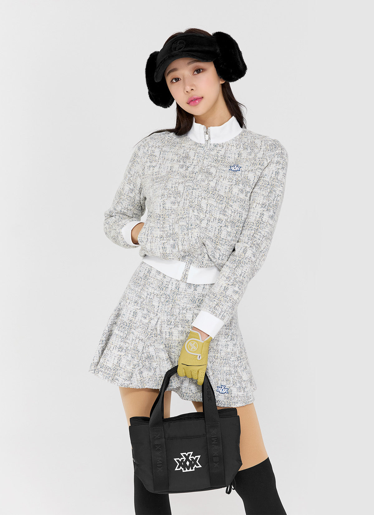 Tweed Zip-Up Jacket