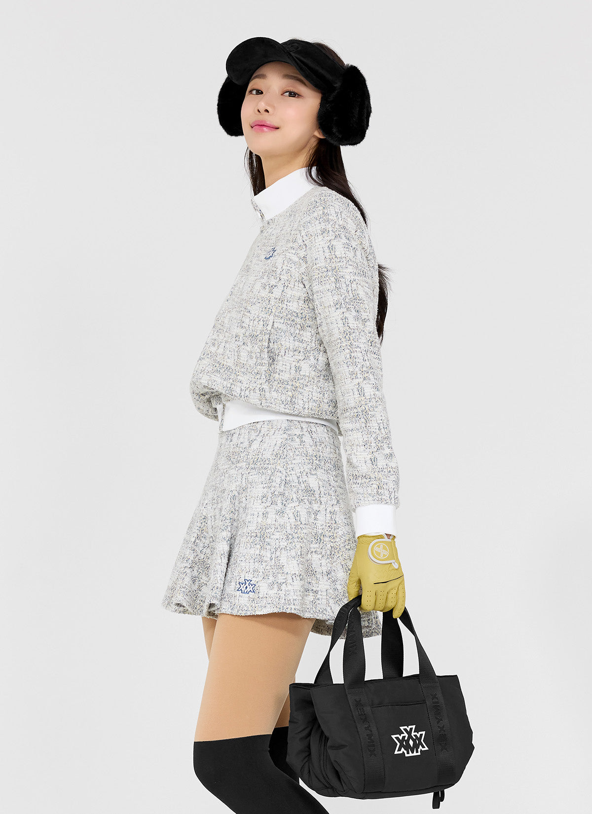 Tweed Zip-Up Jacket