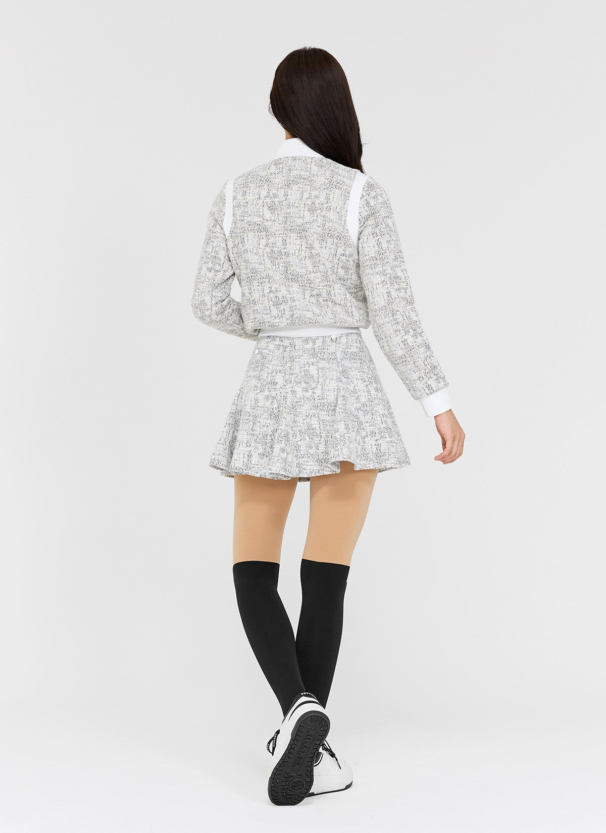 Tweed Zip-Up Jacket
