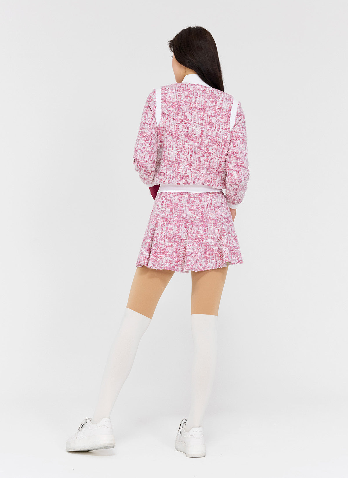 Tweed Zip-Up Jacket