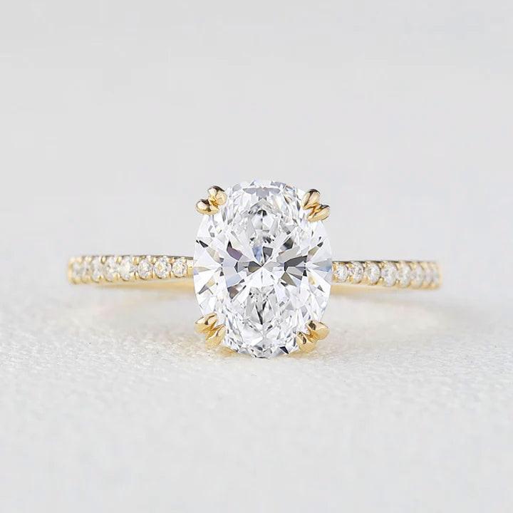Victoria's Grace | 2CT Classic Oval Diamond Solitaire Engagement Ring